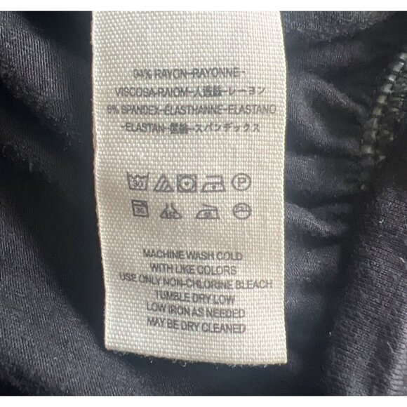 Free People Black Wrap Top With Tie Waist & Bell Sleeves Womens Size XS - Picture 4 of 12